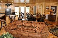 View from rental cabin near Pigeon Forge