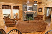 View from rental cabin near Pigeon Forge